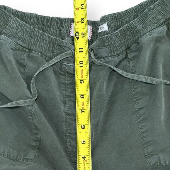 Postmark Anthropologie Jarvis Floral Embroidered Joggers Pants Large Army Green - Picture 11 of 14